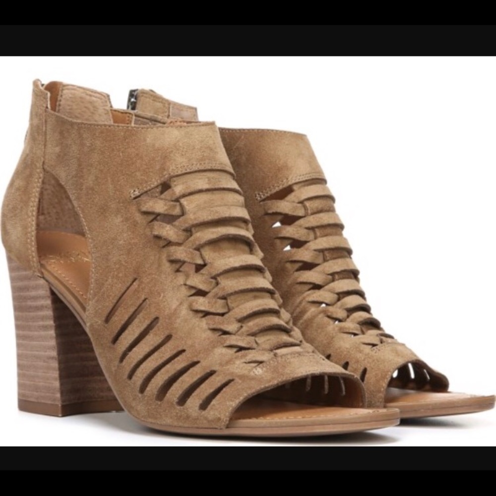 BRAND NEW Franco Sarto open toe booties